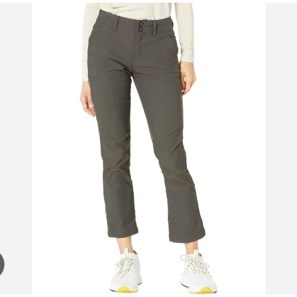 Prana Alana Pants Womens 10 Gray Hiking Travel Lightweight Outdoor Pockets
